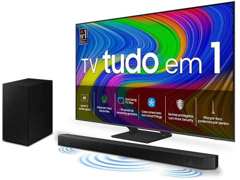 Smart TV 55 polegadas com Soundbar